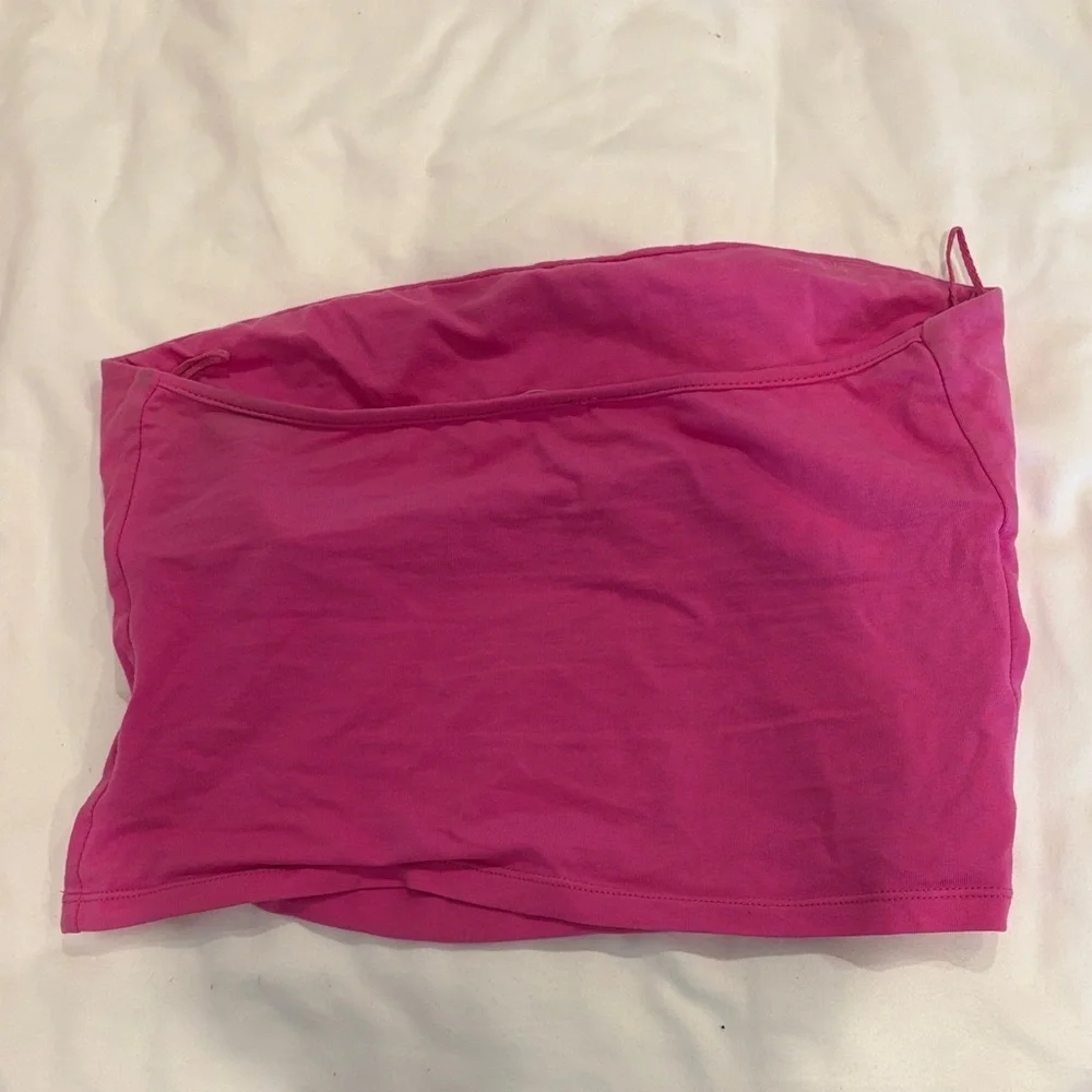 Free People Hot Pink Strapless Tank Top